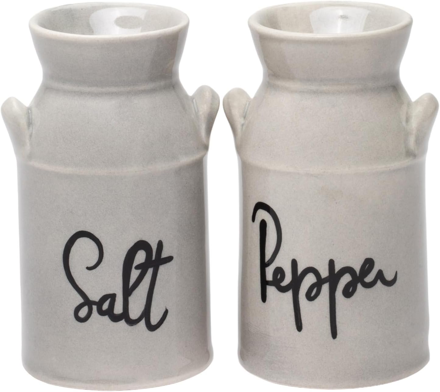 Cosmos Gifts Fine Porcelain Nostalgia Country Farmhouse Antique Milk Can Salt and Pepper Shakers Set 3-1/4" H