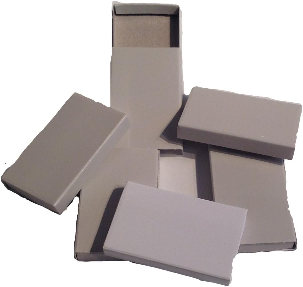 Party Favors Plus Off White Cardboard Slide Tray Candy Favor Boxes 2.25 Inch 50 Count