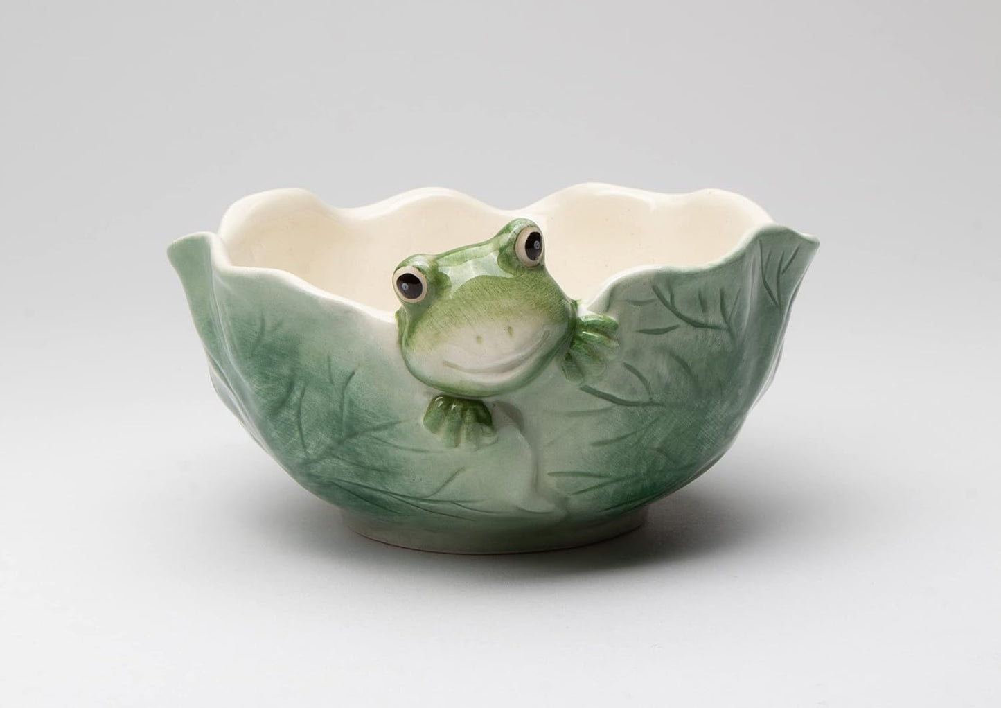 Cosmos Gifts Fine Ceramic Frog Decorative Candy Bowl 5-1/8" L