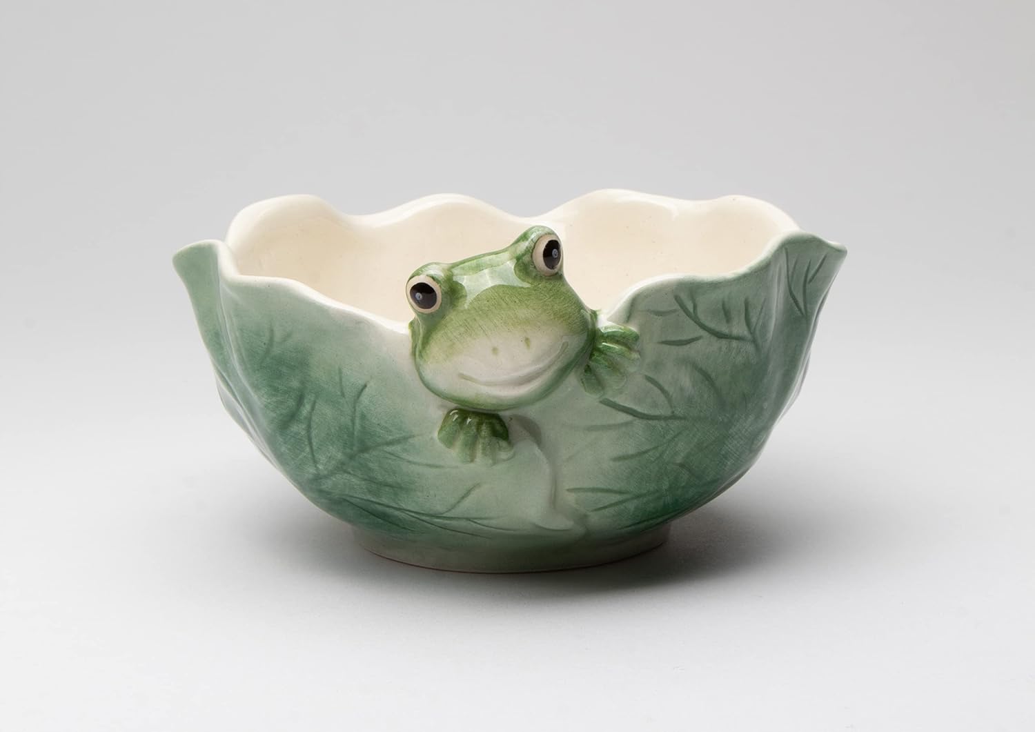Cosmos Gifts Fine Ceramic Frog Decorative Candy Bowl 5-1/8" L