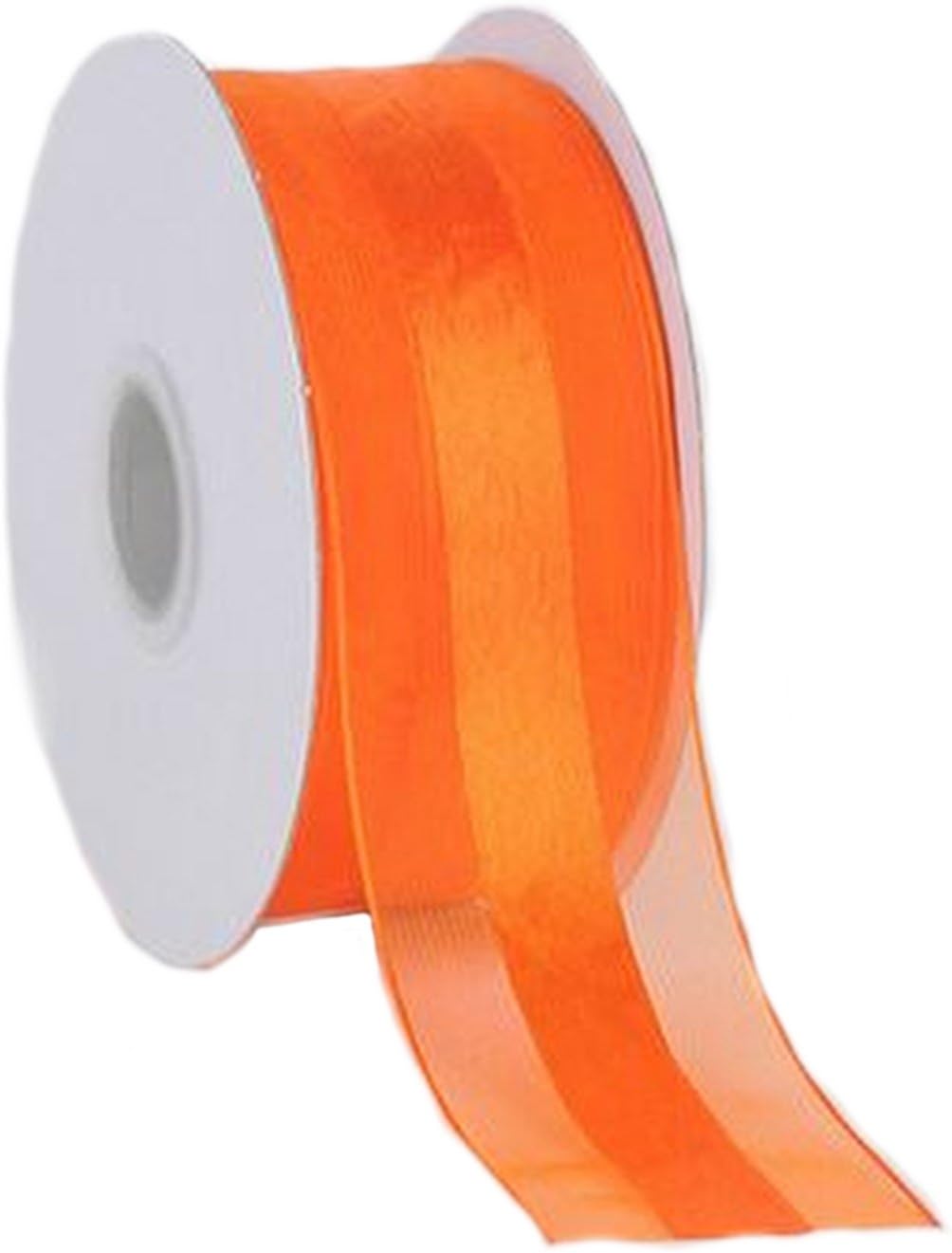 Party Favors Plus Orange Organza and Satin Ribbon 1.5in 25 Yards