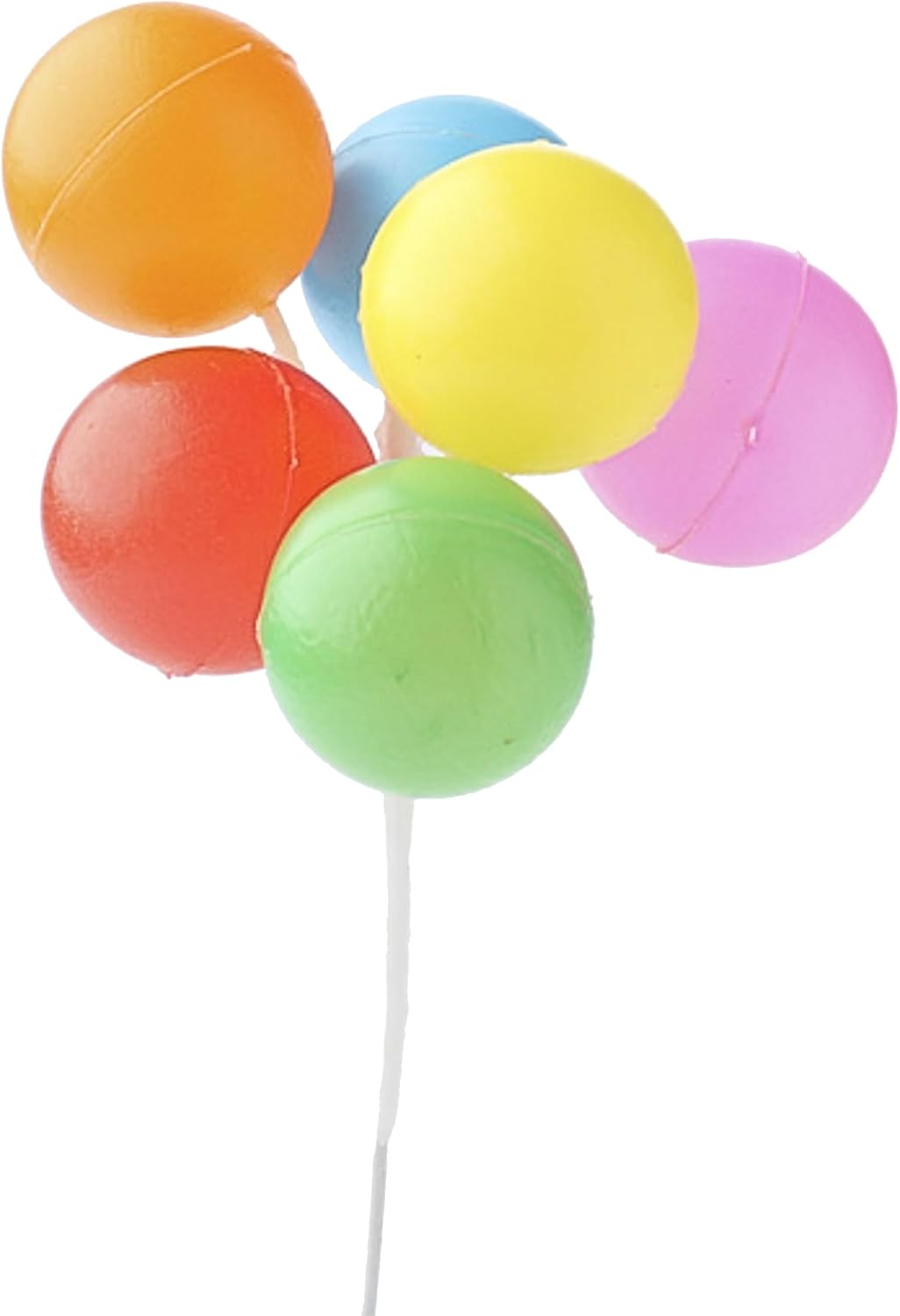 Party Favors Plus Mini Plastic Balloon Picks Multicolor 12 Count