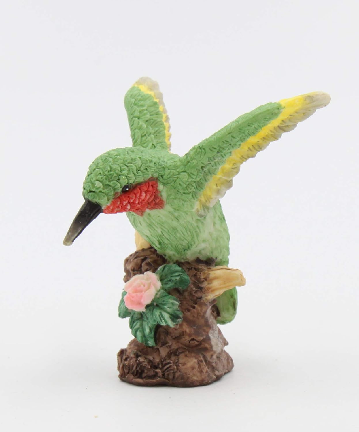 Cosmos Gifts Fine Elegant Hummingbird with Rose Lamp Topper Finial 2-5/8" H