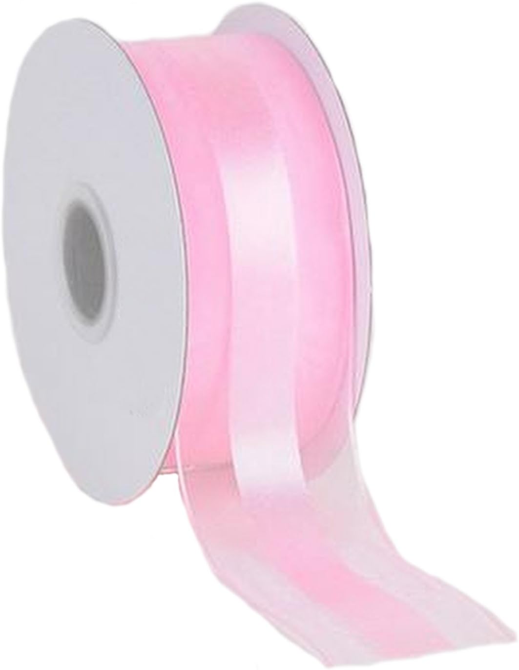Party Favors Plus Light Pink Organza and Satin Ribbon 1.5in 25 Yards
