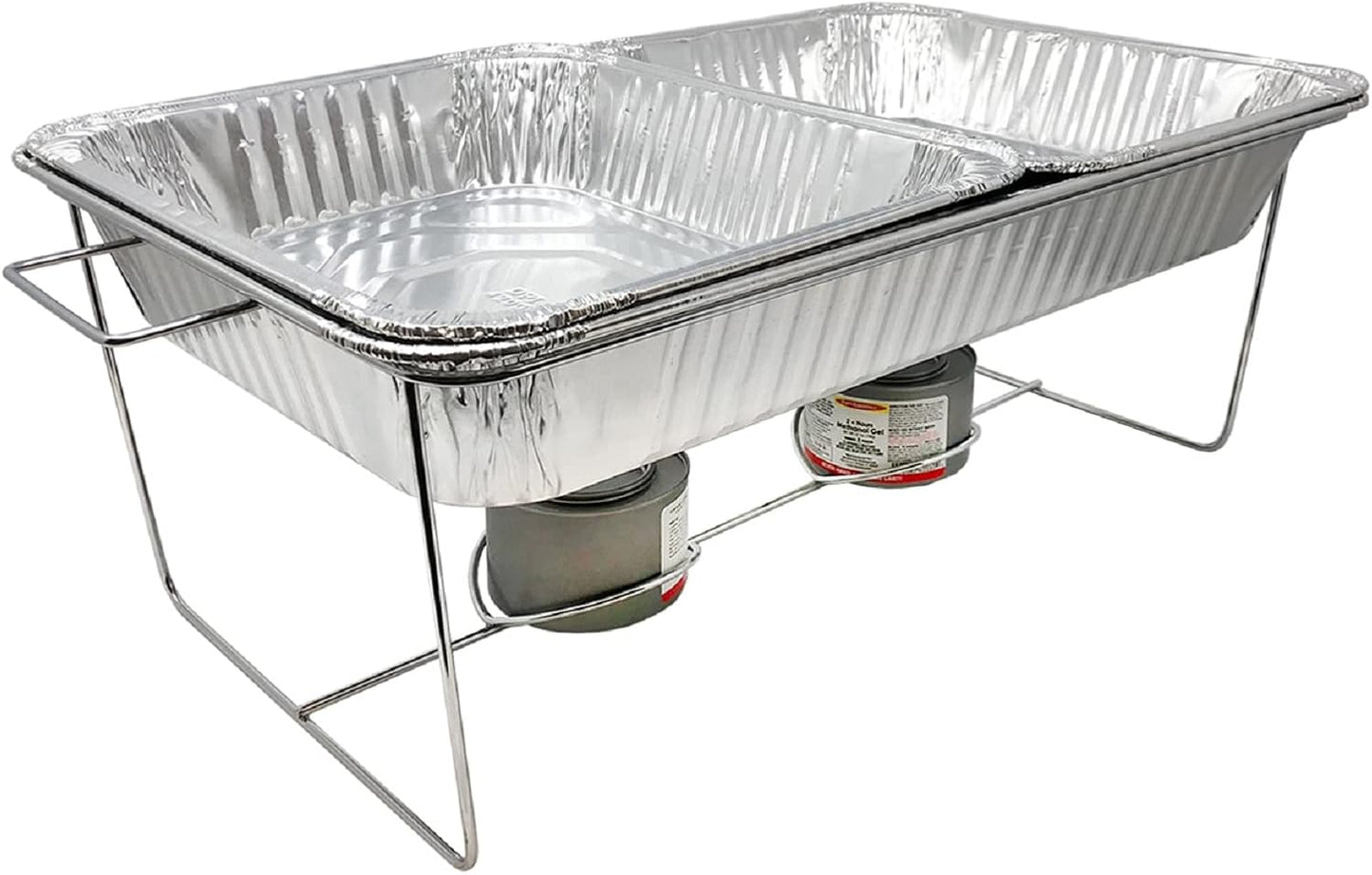 Party Essentials Chafing Dish Jelled Methanol Warming Fuel, 6-Pack, Silver
