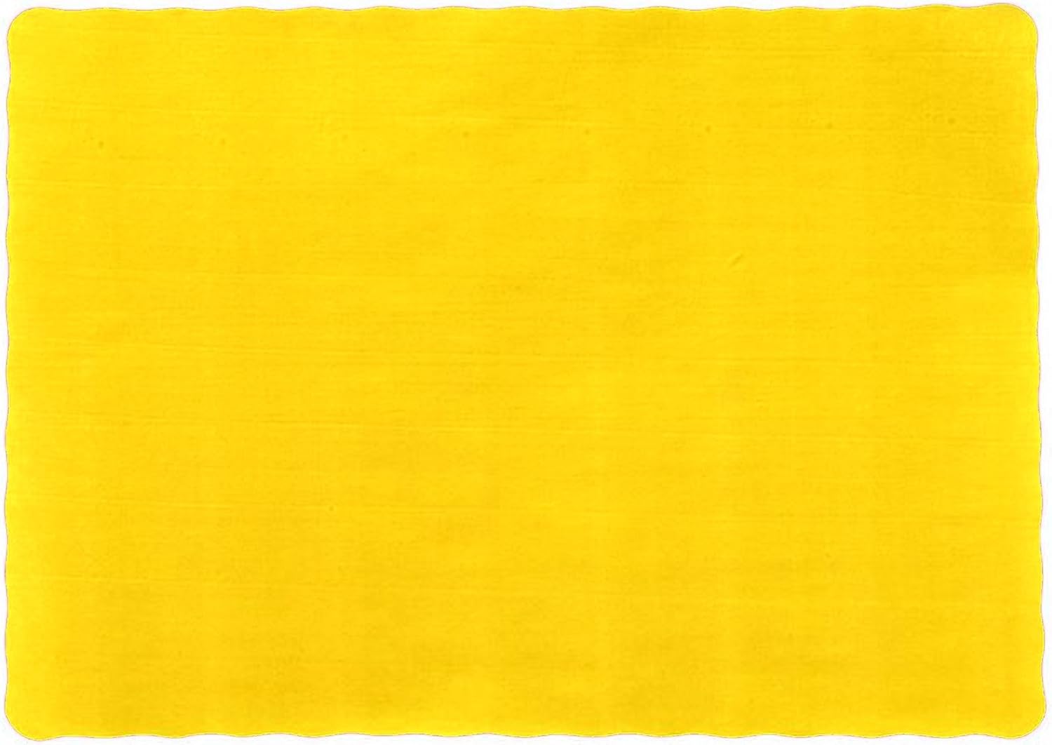 Party Favors Plus Harvest Yellow Paper Placemats Scalloped Edge 10x14 Inch 25 Count