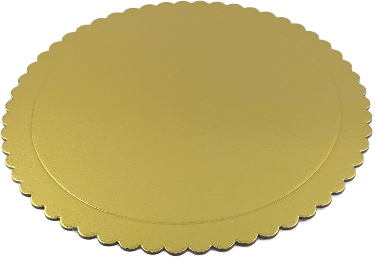 Party Favors Plus Gold Round Cake Boards Scalloped Edge Heavy Duty 12 Inch 5 Count
