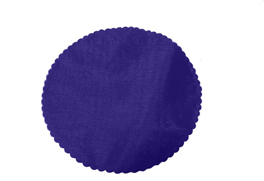 Organza Scalloped Circles, Lightweight Fabric for Crafts and Decorations