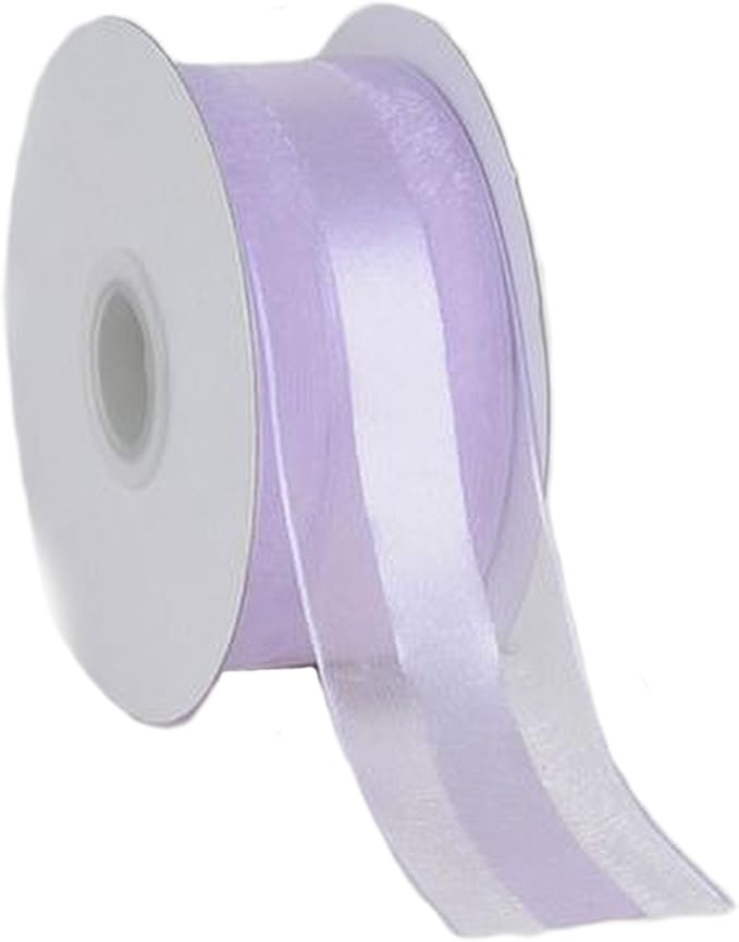 Party Favors Plus Lavender Organza and Satin Ribbon 1.5in 25 Yards