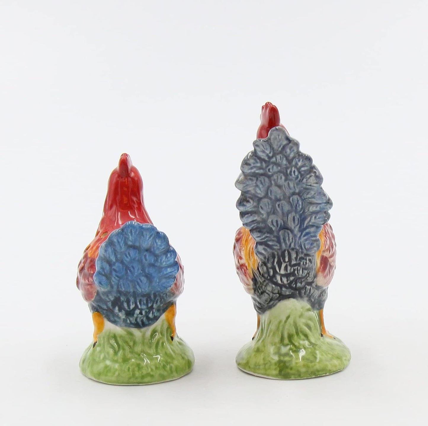 Appletree Design Ceramic Barn Yard Rooster Salt and Pepper Shakers Set 2-1/2-Inch Multicolor