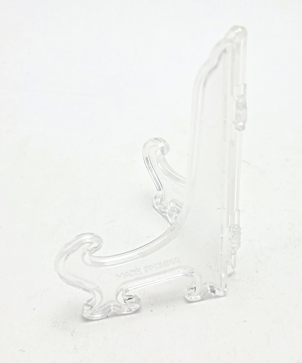Party Favors Plus Clear Plastic Display Easel 3.5 Inch Glossy Stackable 18 Pcs