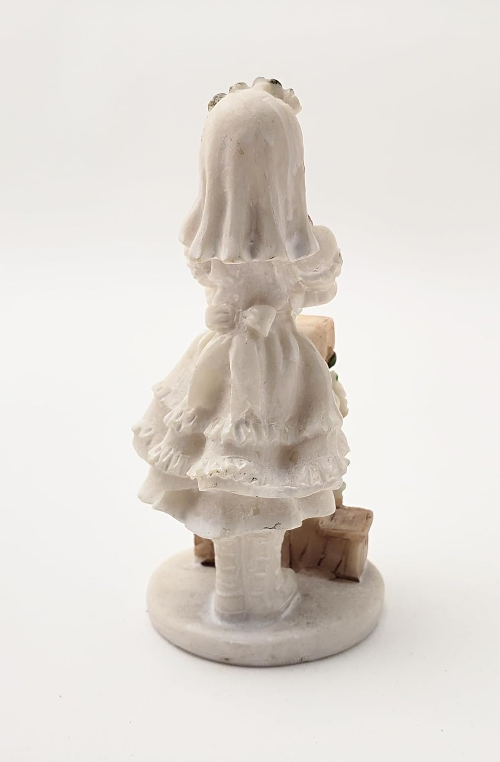 Party Favors Plus White Polyresin First Communion Girl Figurine 4 Inch Set of 2