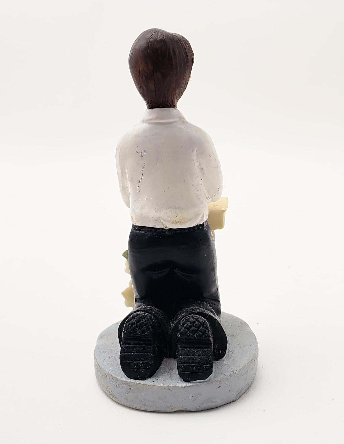Party Favors Plus Black White Polyresin First Communion Boy Figurine 4 Inch Set of 2