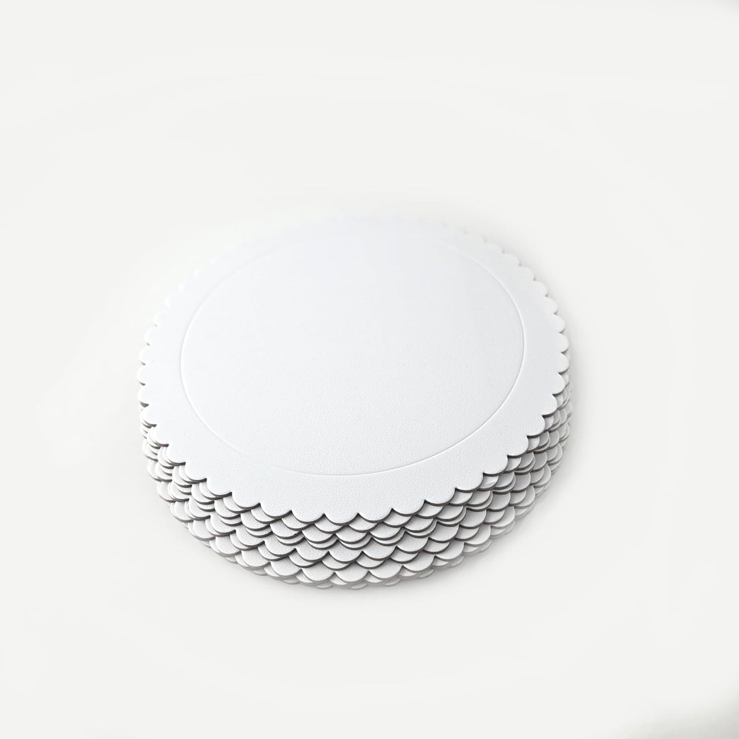 Party Favors Plus Round Cake Boards White Scalloped 10 Inch 10 Count