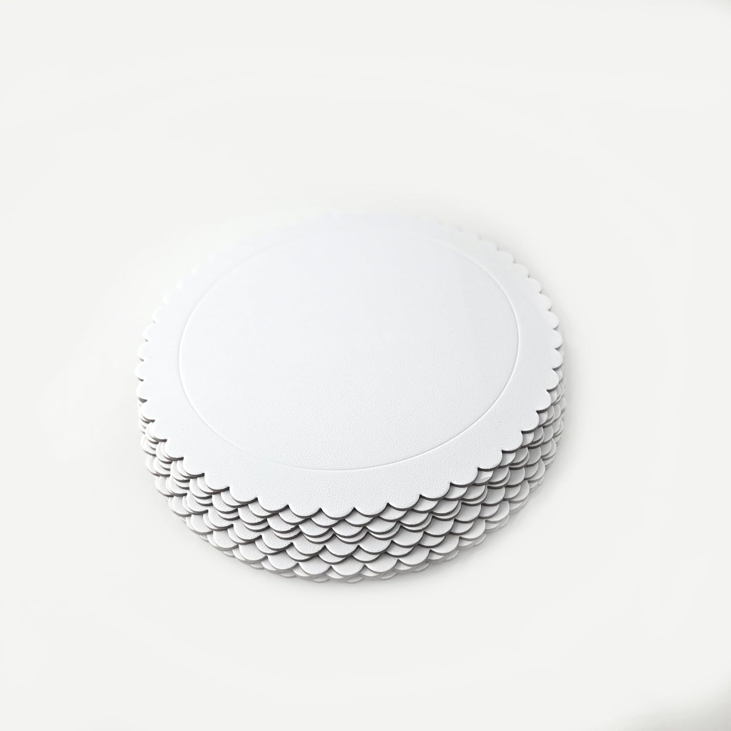 Party Favors Plus Round Cake Boards White Scalloped 10 Inch 10 Count