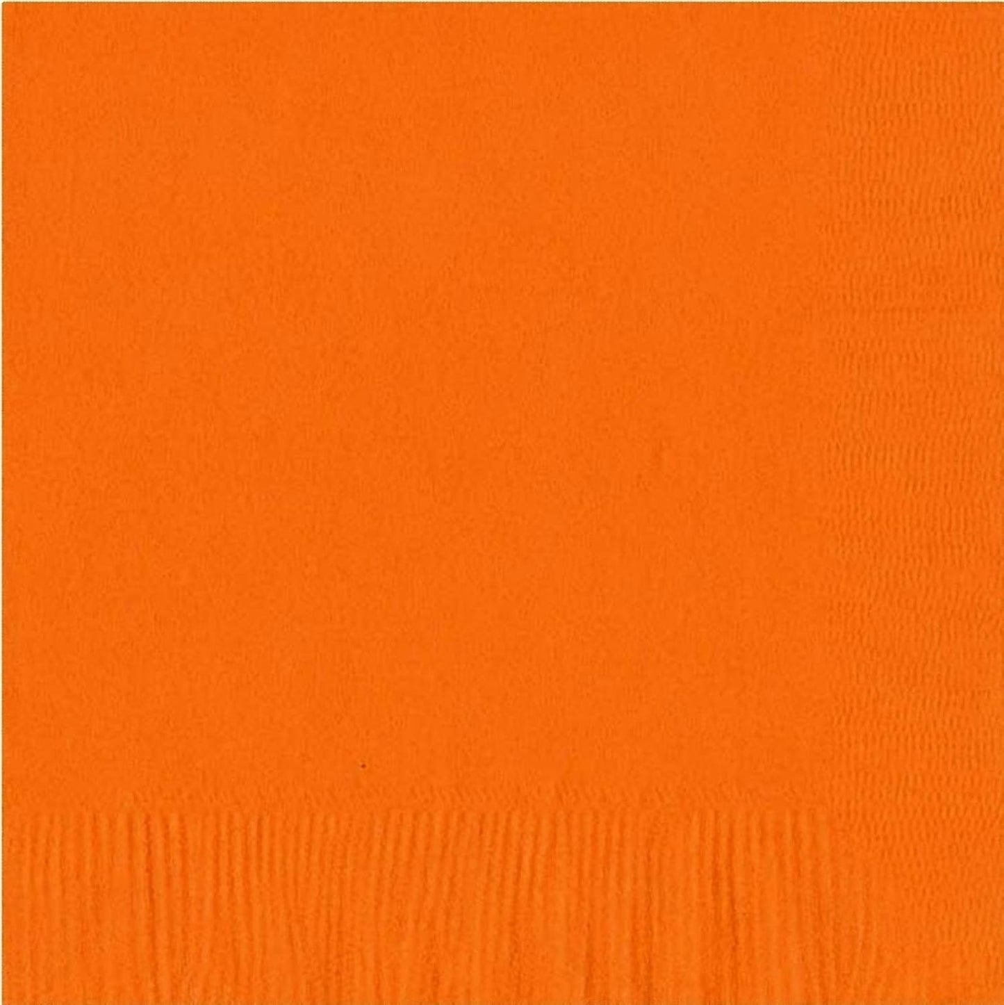 Party Favors Plus Plain Orange Paper Luncheon Dinner Napkins 50 Count