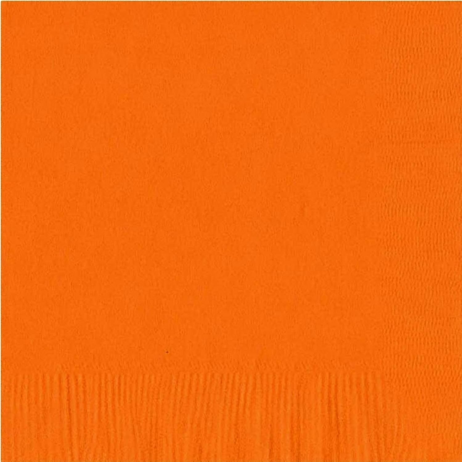 Party Favors Plus Plain Orange Paper Luncheon Dinner Napkins 50 Count