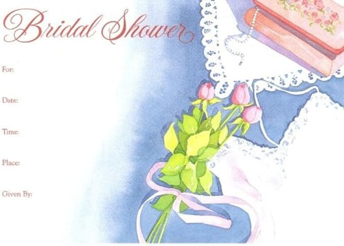 Party Favors Plus Bridal Shower Invitations Hankies Tulips 20 Count