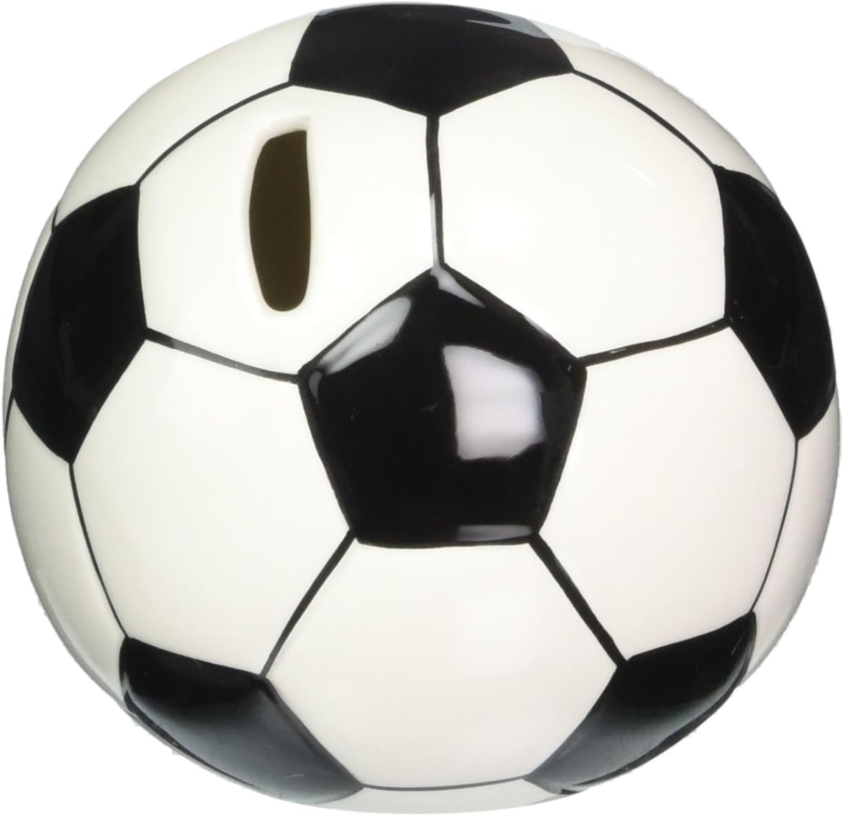 Cosmos 10509 Fine Porcelain Soccer Piggy Bank, 4-1/4-Inch