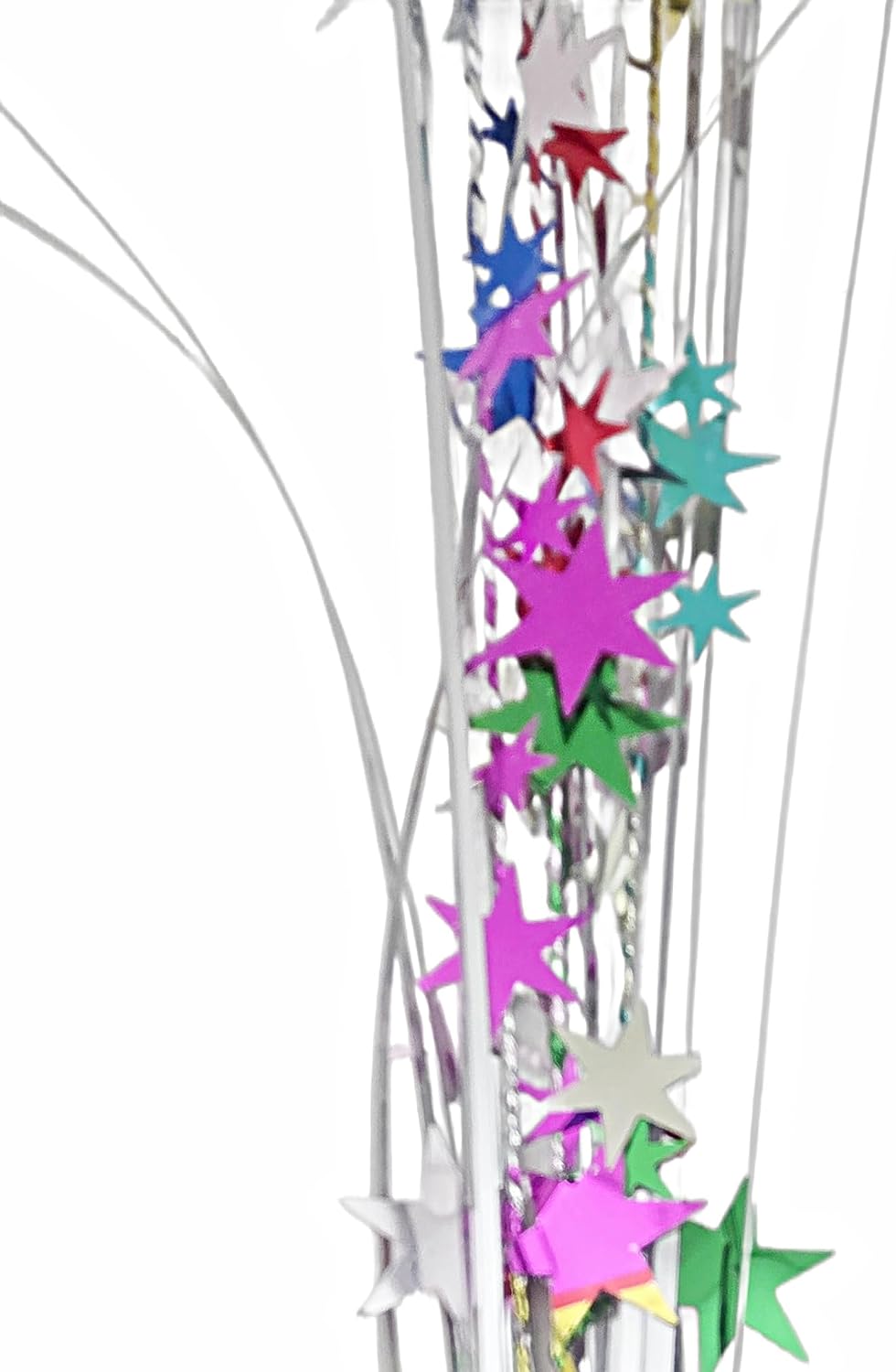 Multicolor Metallic Star 30th Birthday Spray Decorations, 3 Pieces