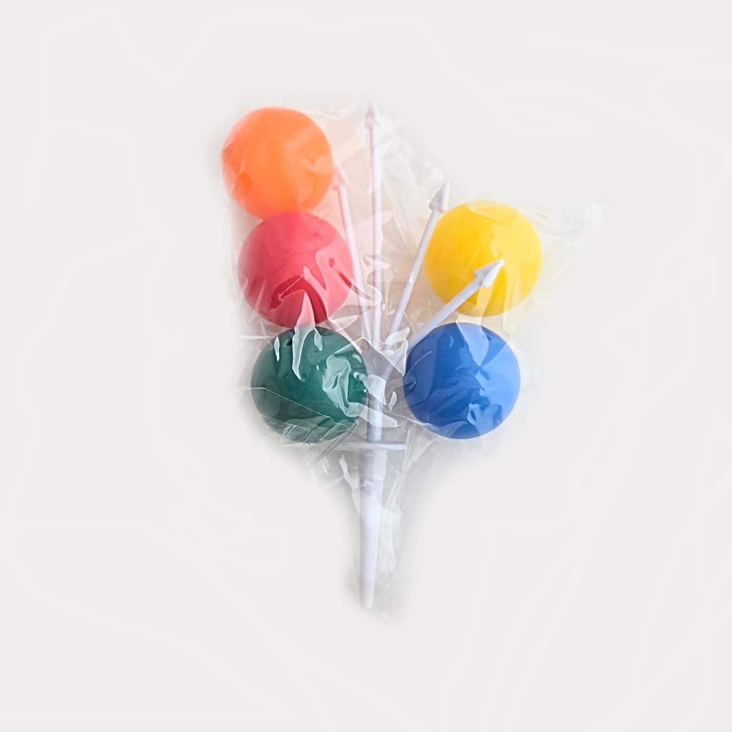 Party Favors Plus Mini Plastic Balloon Picks Multicolor 12 Count