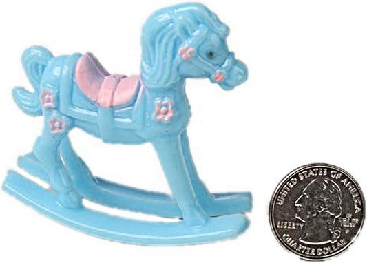 Party Favors Plus Plastic Rocking Horse Baby Shower Favors Blue 12 Count