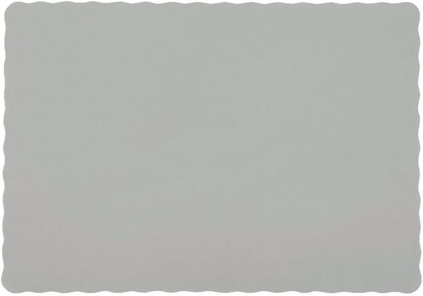 Party Favors Plus Silver Gray Paper Placemats 10x14 Inches 50 Count