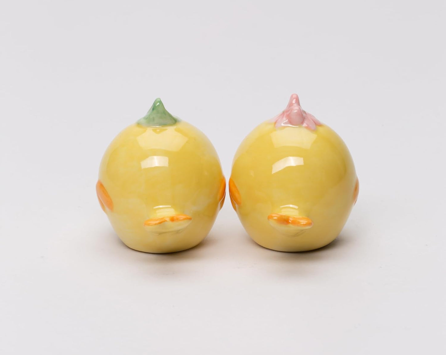 Cosmos Gifts Fine Porcelain Cute Little Yellow Chicks Birds Salt & Pepper Shakers Set 2-1/4" L