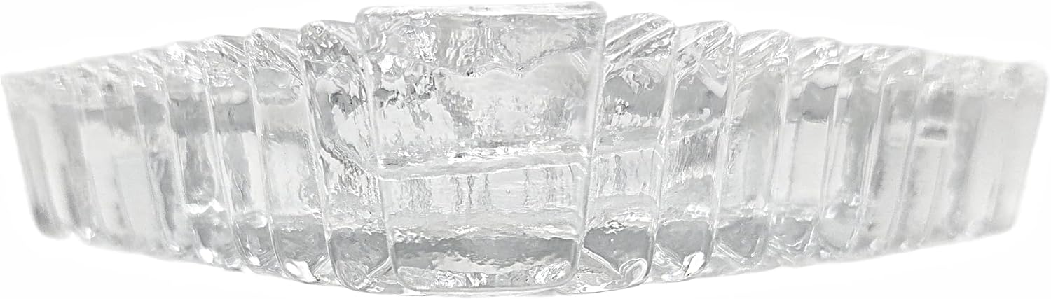 Party Favors Plus Clear Cut Glass Candy Dish Square Diamond Point 5x5 Inch