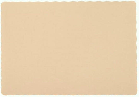 Party Favors Plus Beige Paper Placemats Rectangular 10x14 Inch 25 Count