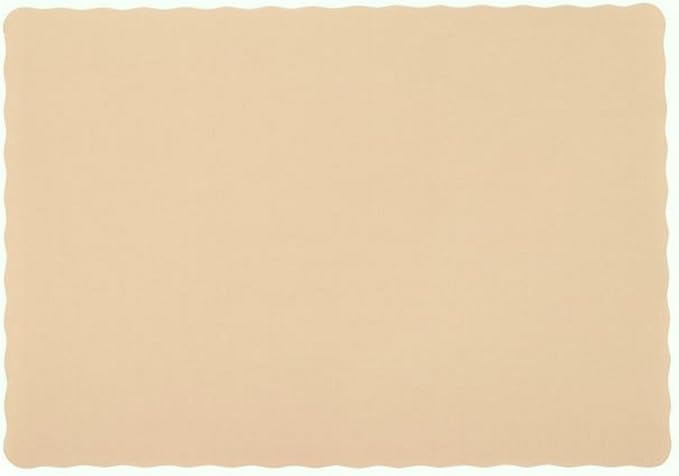 Party Favors Plus Beige Paper Placemats Rectangular 10x14 Inch 25 Count