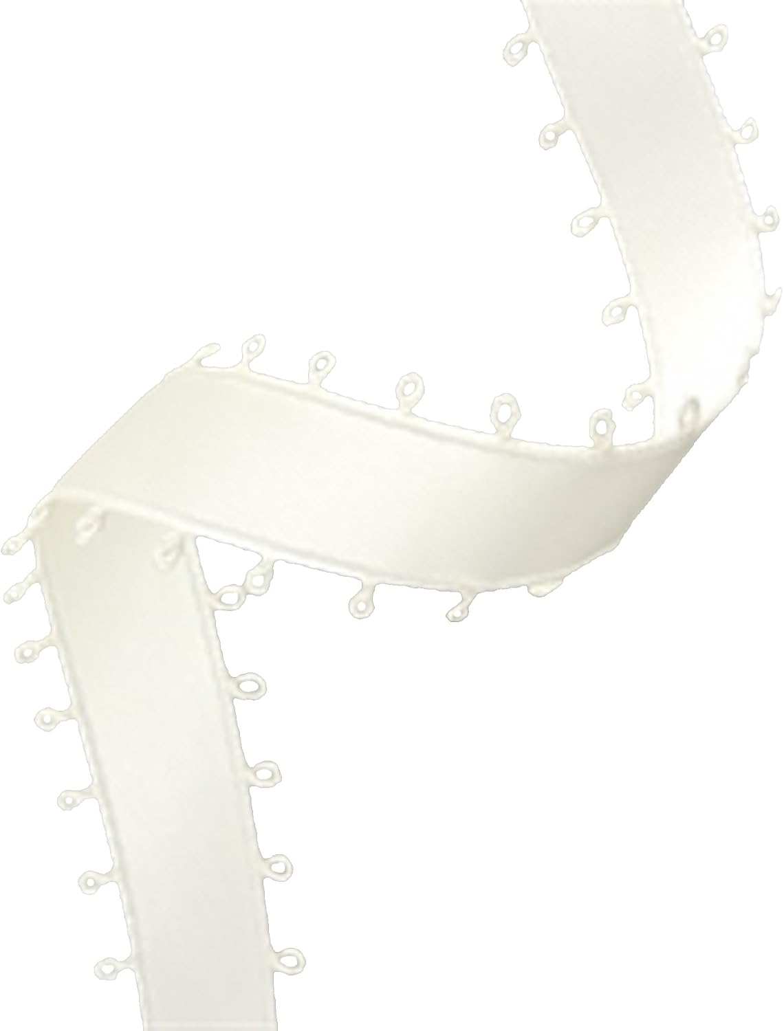 Party Favors Plus White Double Face Satin Picot Ribbon 50 Yards