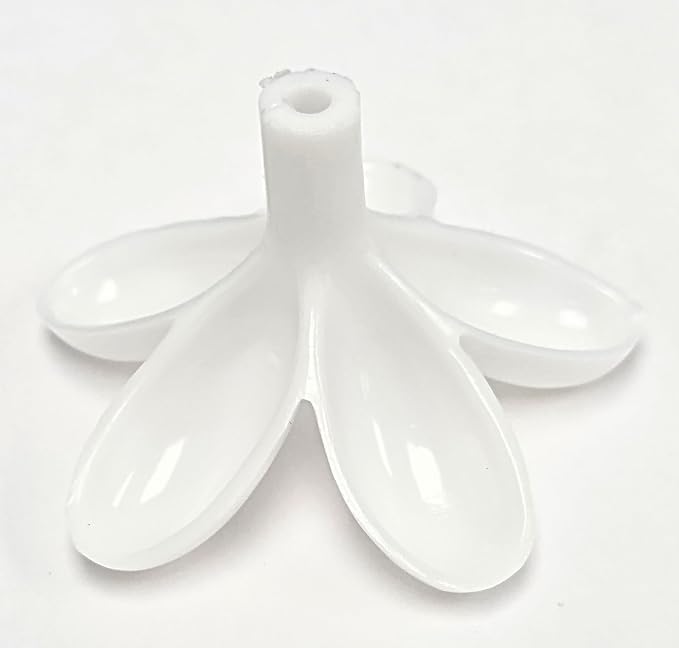 Party Favors Plus White Plastic Almond Candy Holders 2 Inch 12 Piece Set