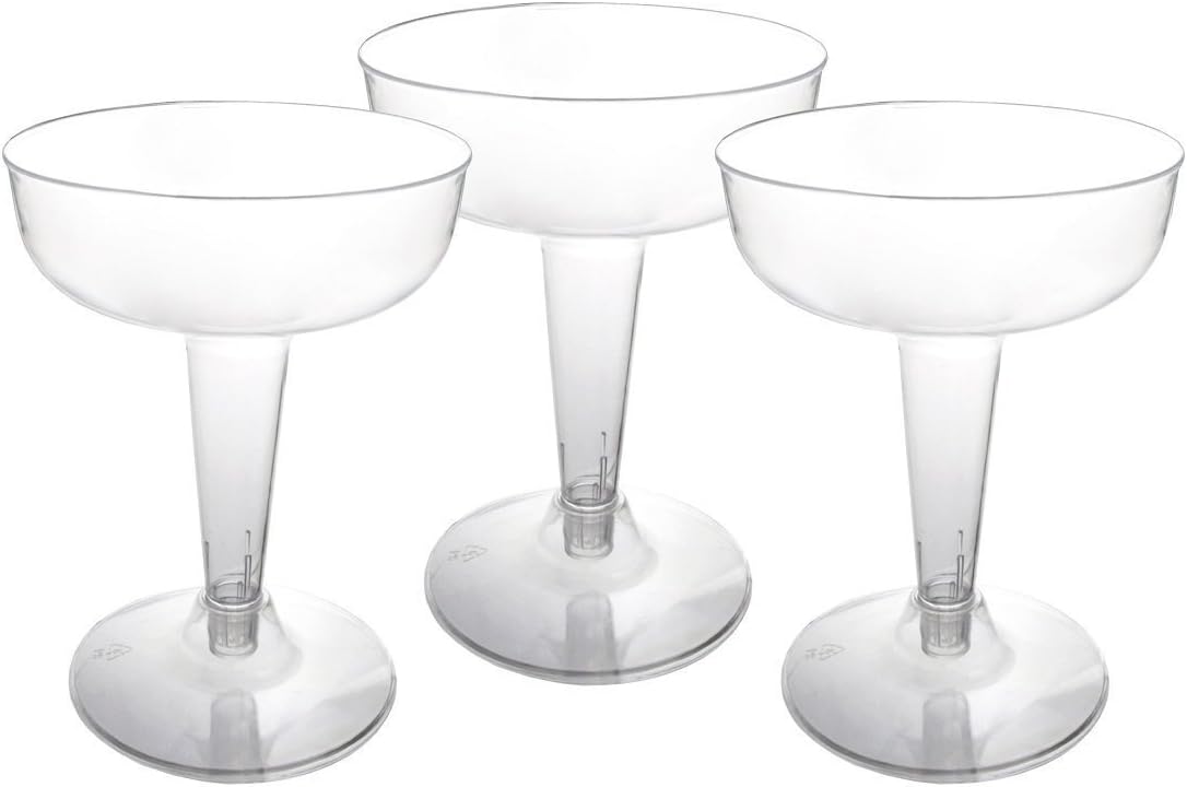 Party Favors Plus Clear Plastic Champagne Glasses 40 Count
