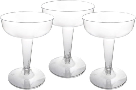 Party Favors Plus Clear Plastic Champagne Glasses 40 Count