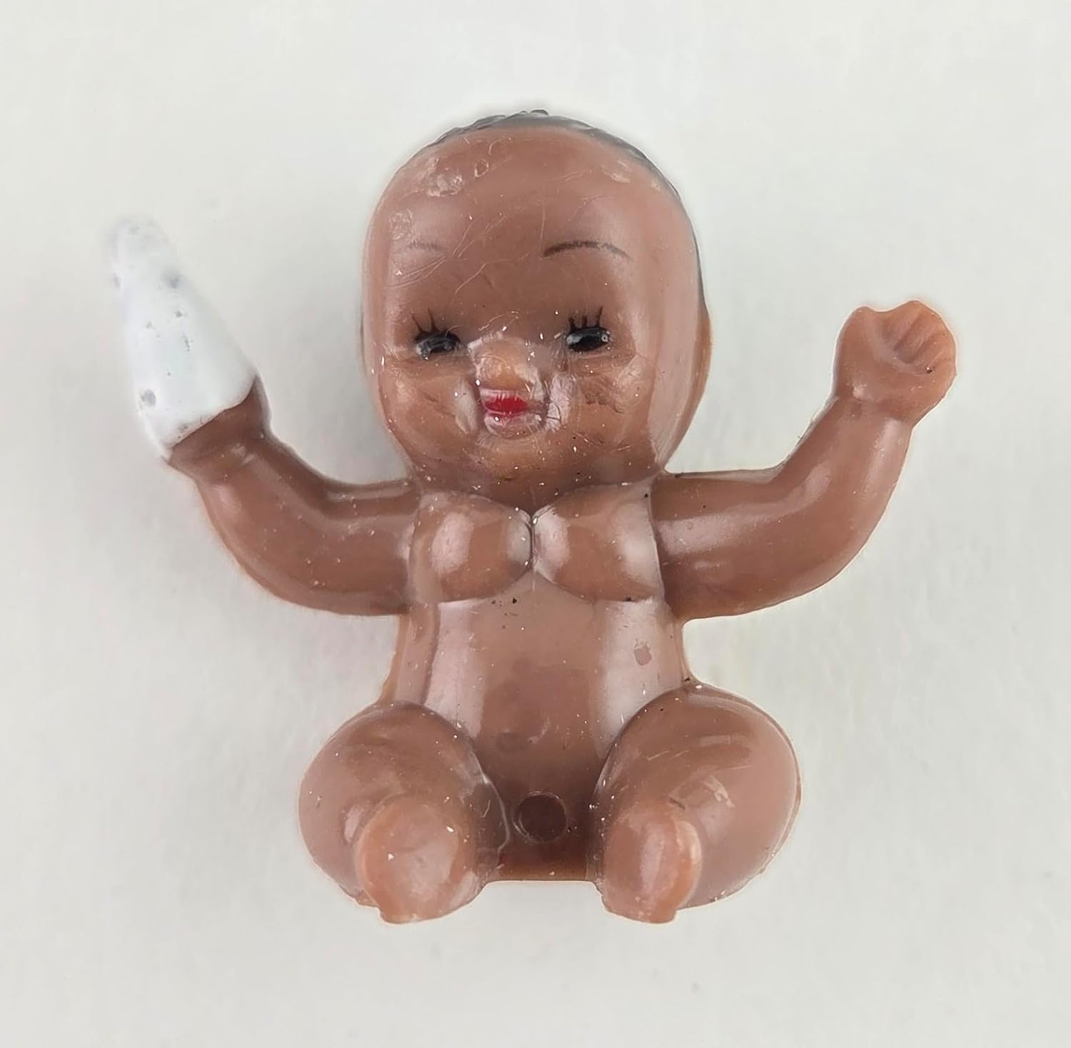 Party Favors Plus Brown Plastic Baby Doll Figurine 1.25 Inch Set of 12