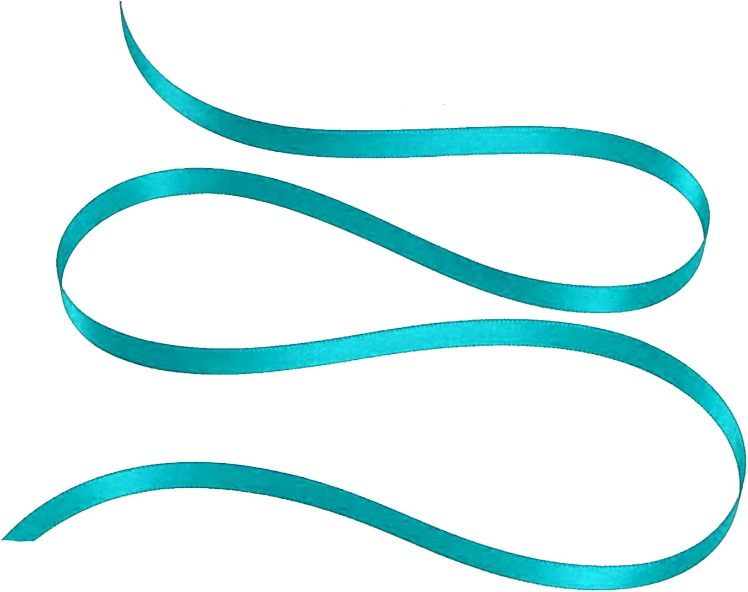 Party Favors Plus Aqua Double Face Satin Ribbon 1/8in 100 Yards