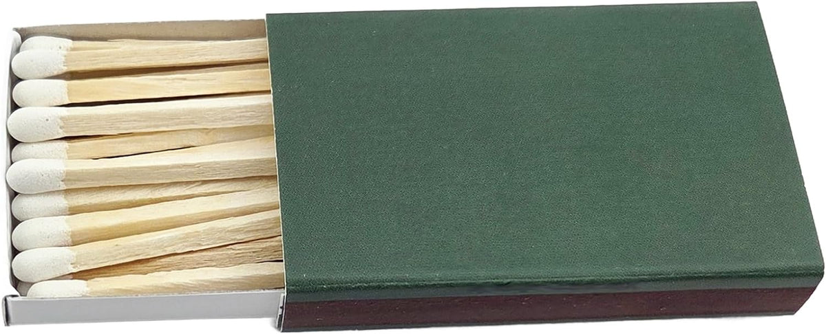 Wooden Matches White Tips Strike on Side 50 Pack