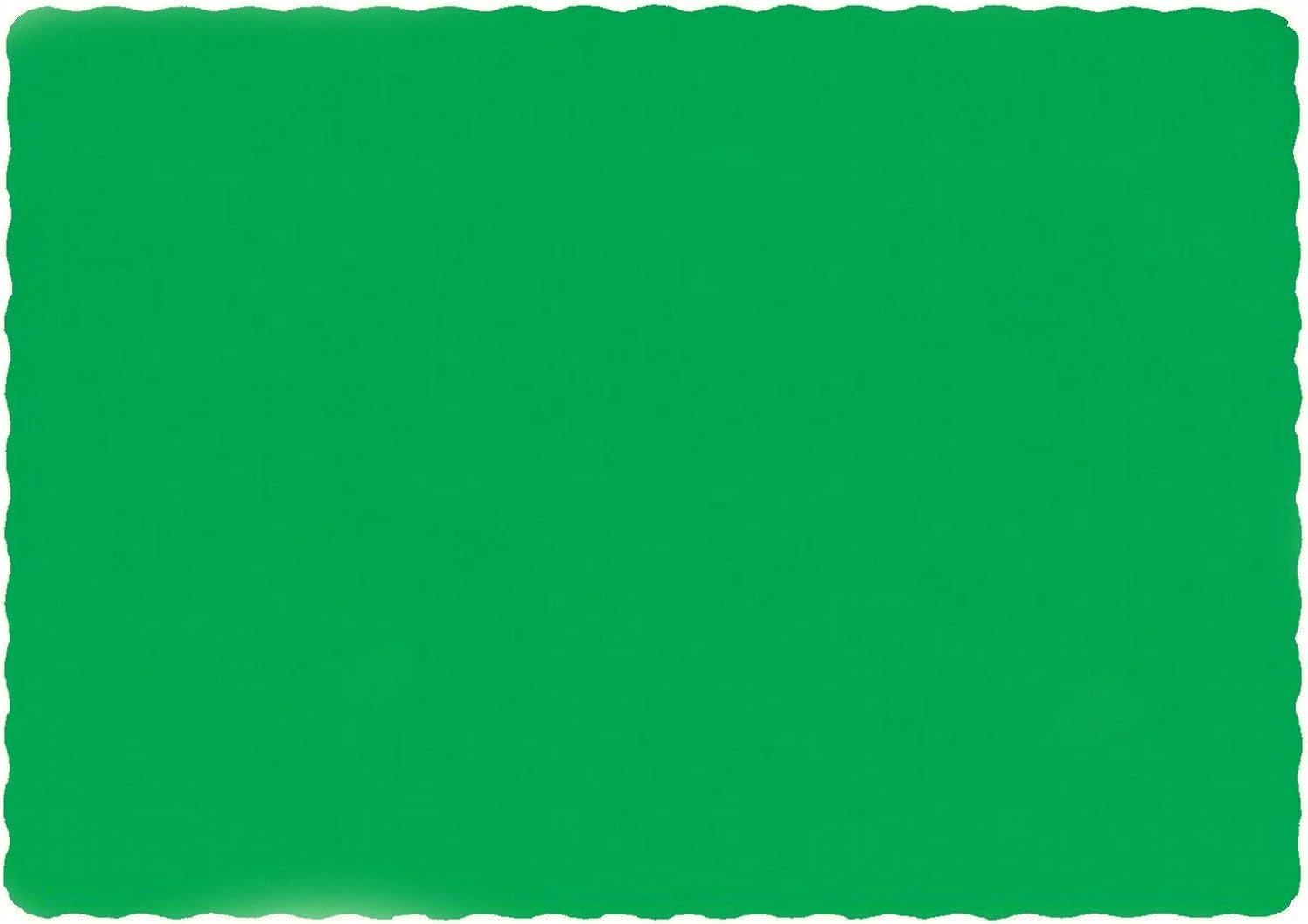 Party Favors Plus Green Paper Placemats 10 X 14 Inch Dinner Size 25 Count