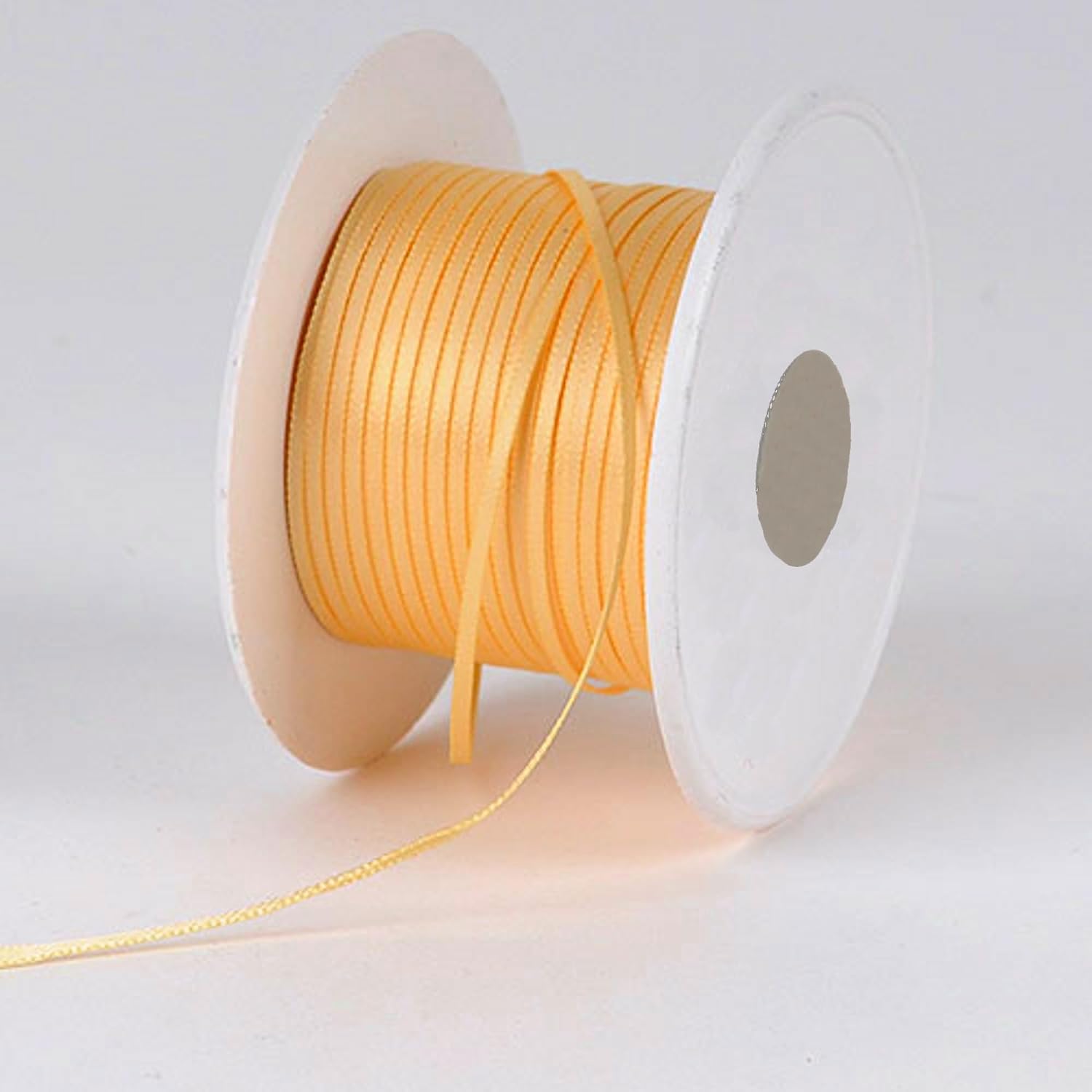 Party Favors Plus Harvest Yellow Double Face Satin Ribbon 1/8in 100 Yards
