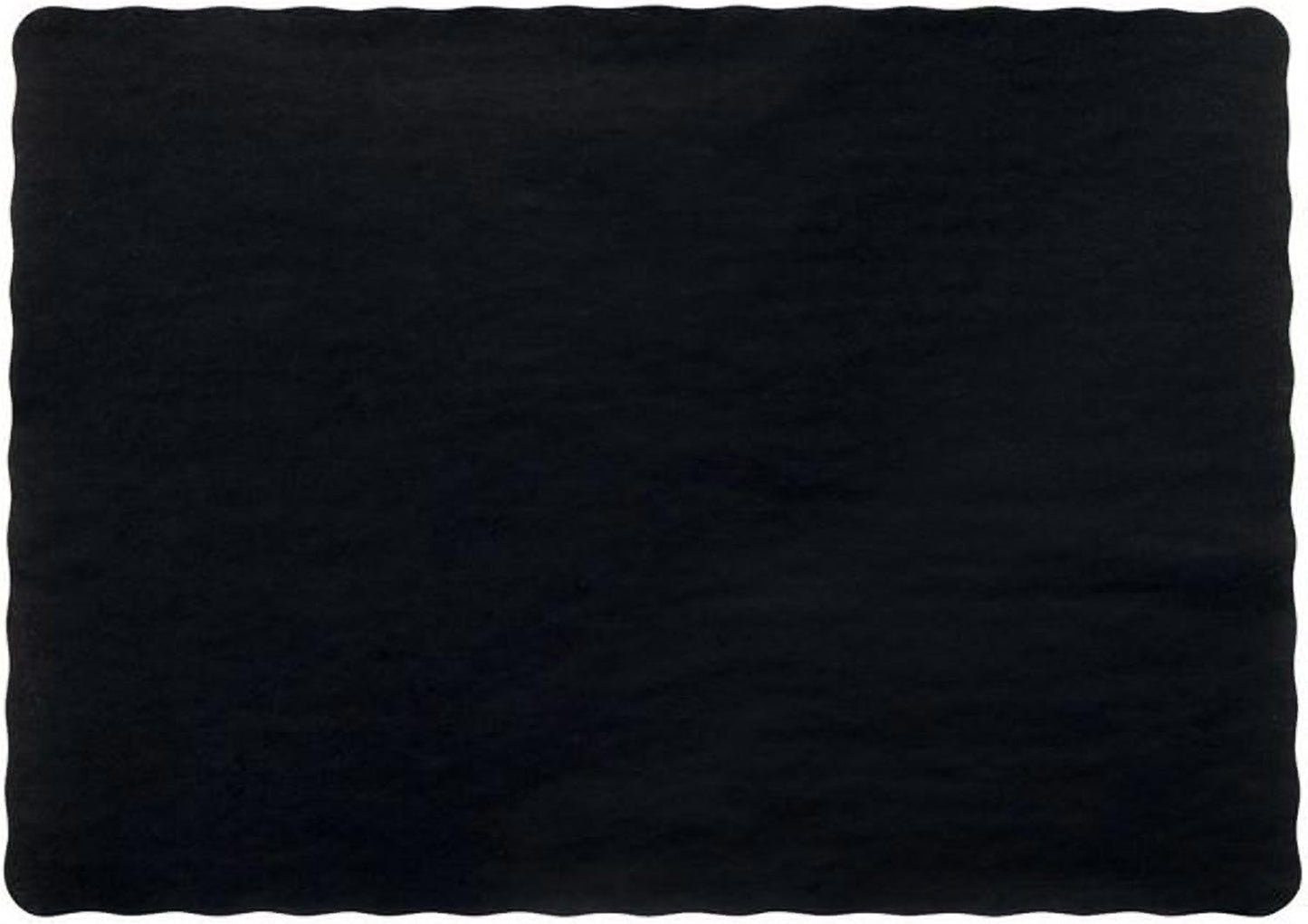 Party Favors Plus Black Paper Placemats Scalloped Edge 10x14 Inches 25 Count