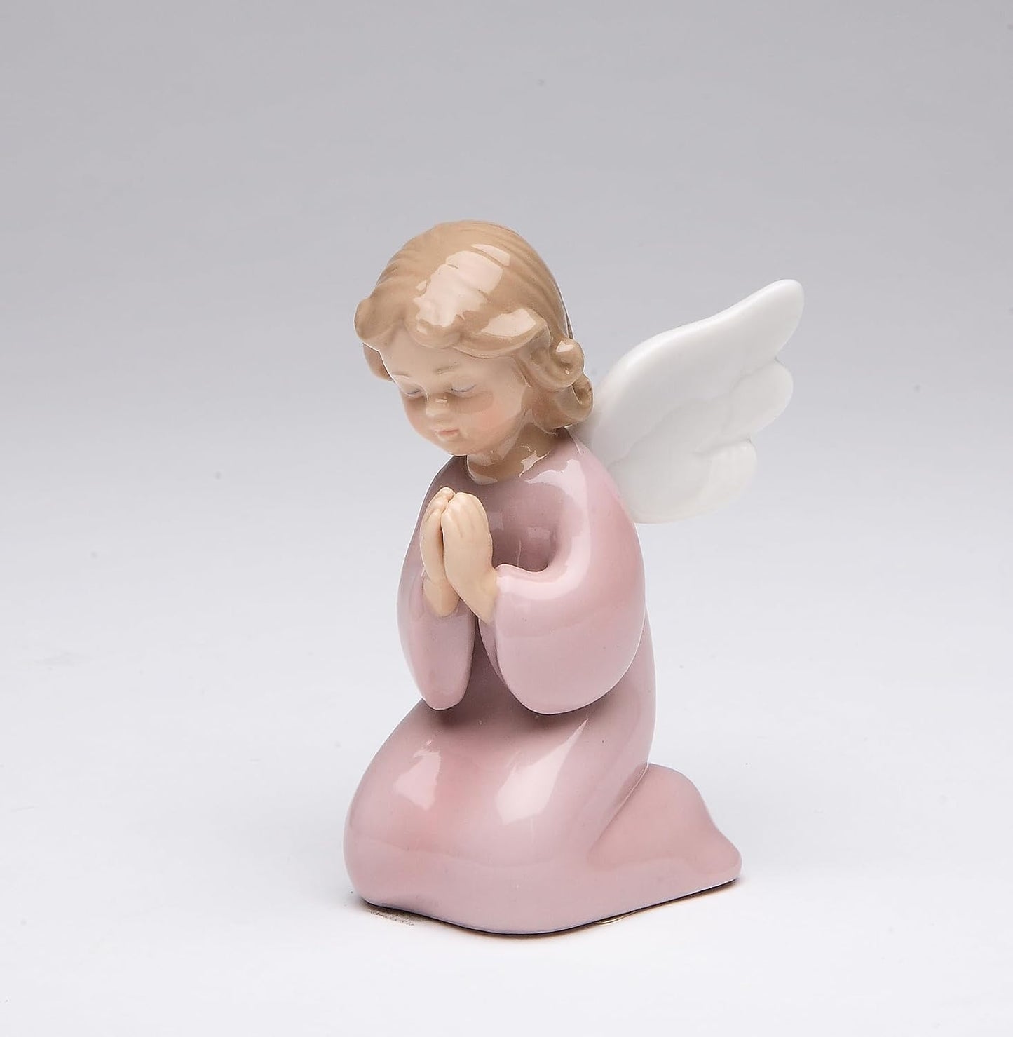 Cosmos Gifts Fine Porcelain Praying Girl Angel Figurine 3-3/8-Inch Pink