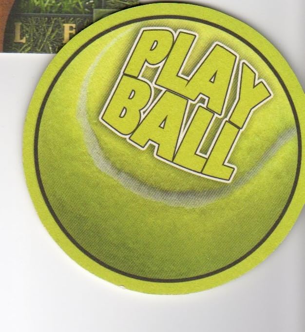 Party Favors Plus Multicolor Paper Coasters Play Ball Motif 8 Count