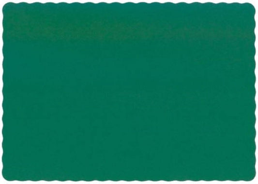 Touch of Color 600 Paper Placemats 10" x 14" Dinner Size Hunter Green