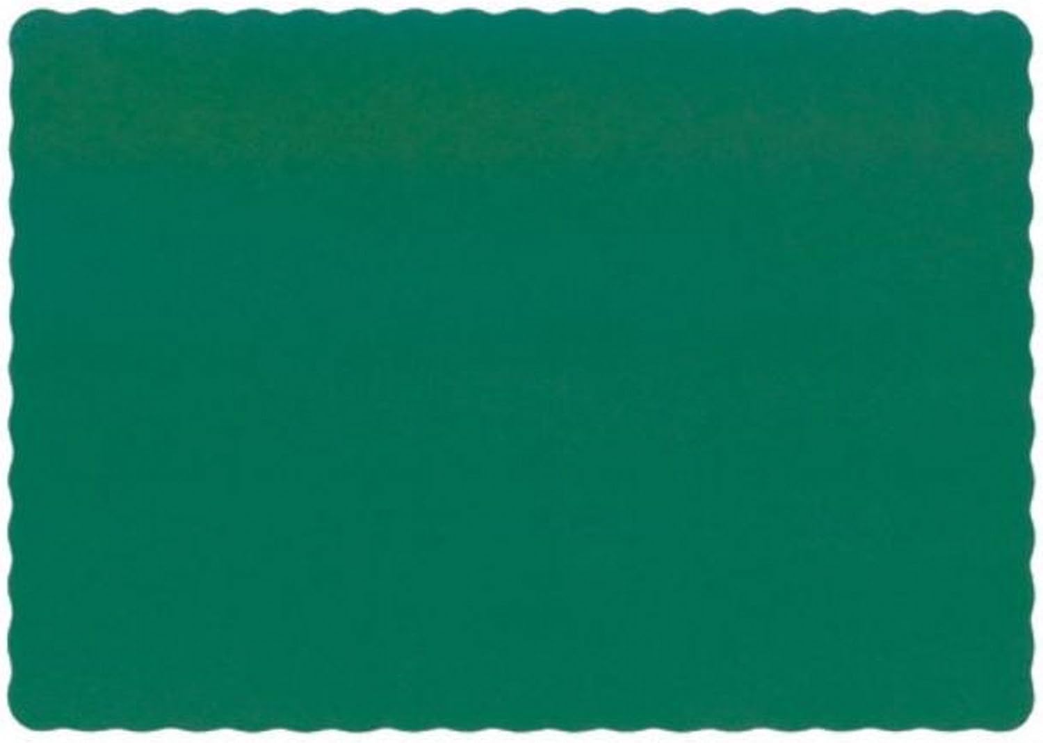 Party Favors Plus Hunter Green Paper Placemats Scalloped Edge 10x14 Inches 50 Count