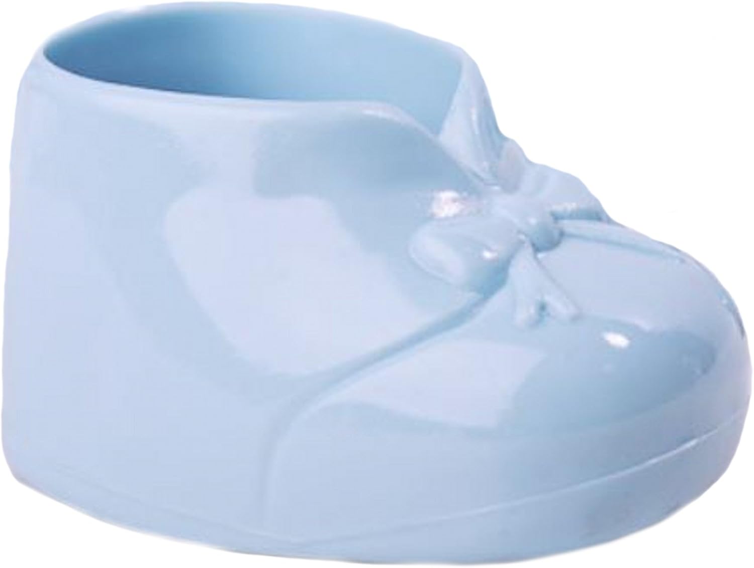 Party Favors Plus Blue Plastic Baby Booties Candy Holders 2.25 Inches 12 Count
