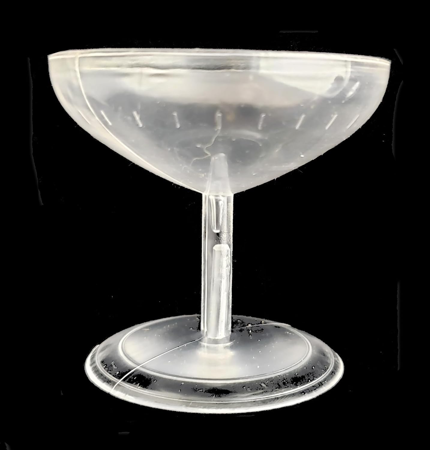 Party Favors Plus Clear Plastic Mini Champagne Glasses 2 Inch 12 Count