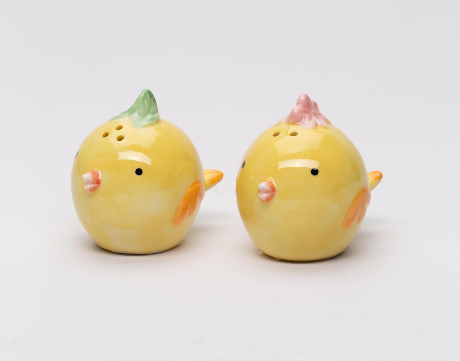 Cosmos Gifts Fine Porcelain Cute Little Yellow Chicks Birds Salt & Pepper Shakers Set 2-1/4" L