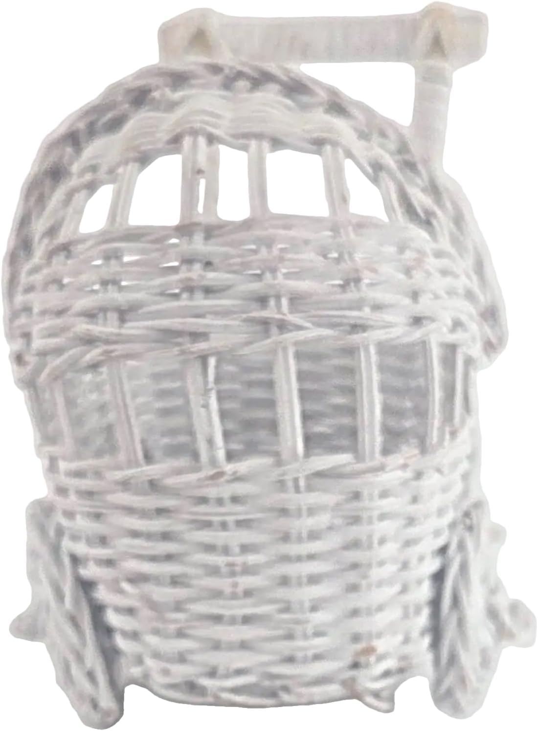 White Wicker Baby Stroller Baskets, 1 Piece