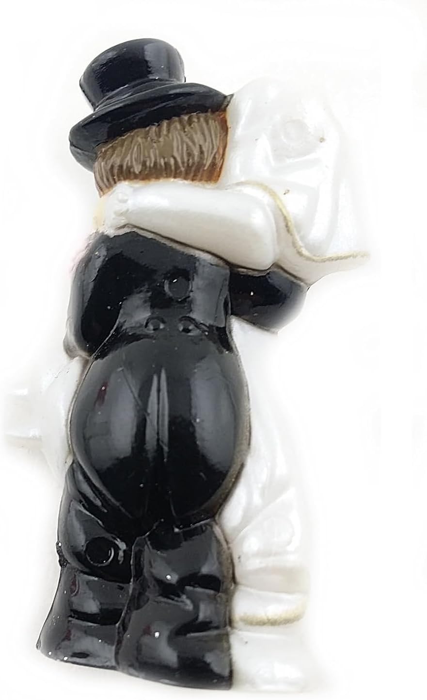 Party Favors Plus Bride and Groom Figurine White Gold Plastic 2 Inch 12 Piece